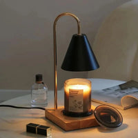 WARMELLE – Lampe chauffe-bougie avec minuterie pour des espaces de vie élégants