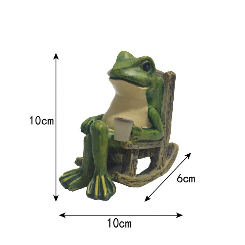 FROGLIVA – Lampe solaire grenouille pour décoration extérieure