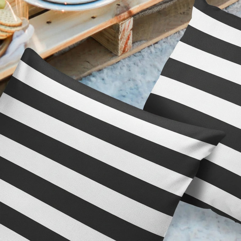 STRIPELIVA – Waterproof Outdoor Cushion Cover for Patio Sofas