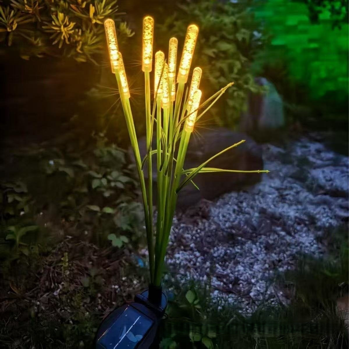 REEDLIVA – Lumières solaires en roseau pour décoration extérieure de paysage