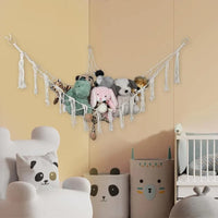 MACRANEST – Filet de jouets tissé main pour décoration cosy