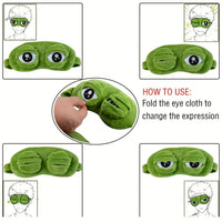 FROGCLOUD – Masque de sommeil doux pour siestes relaxantes en voyage