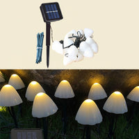 MUSHLIVA – Guirlandes solaires champignon pour jardins paysagers
