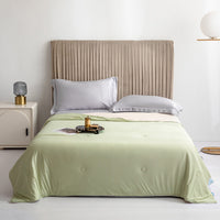 SILKCHILL – Couverture en soie glacée douce et respirante pour l’été
