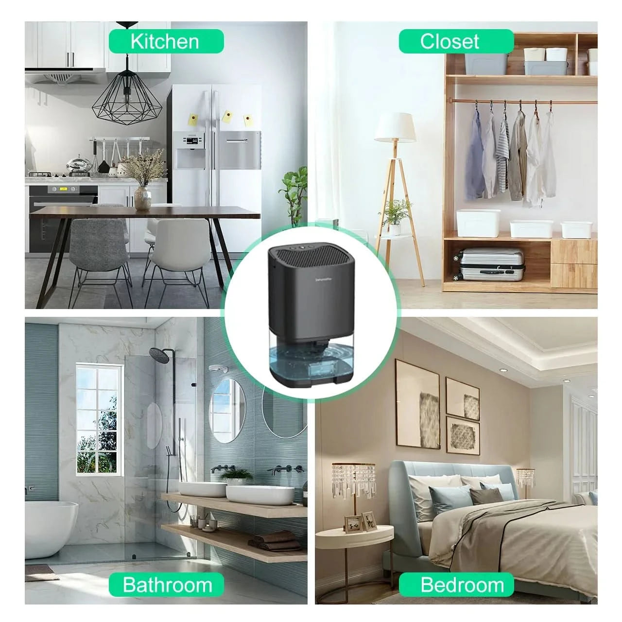 FRESHAURA – Déshumidificateur avec veilleuse pour des espaces de vie confortables