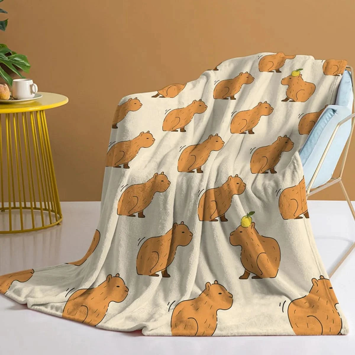 CAPYCHARM – Capybara Blanket for Playful Home Comfort