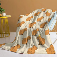 CAPYCHARM – Capybara Blanket for Playful Home Comfort