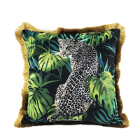 JUNGLELIVA – Housse de coussin rétro à motif animaux de la jungle pour décoration de canapé