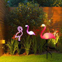 FLAMINGOLIVA – Lampe solaire flamant rose pour décoration extérieure