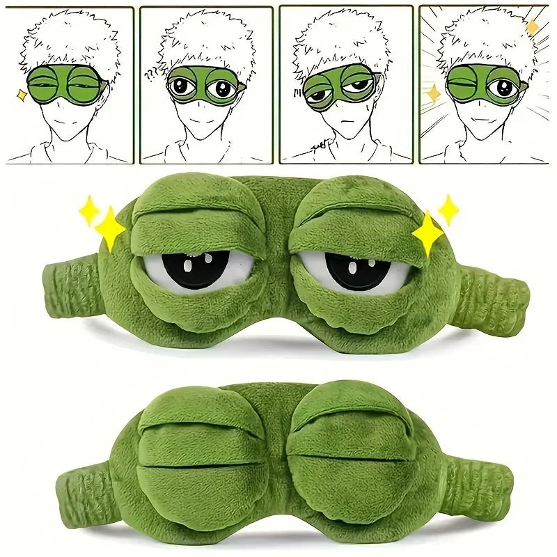 FROGCLOUD – Masque de sommeil doux pour siestes relaxantes en voyage
