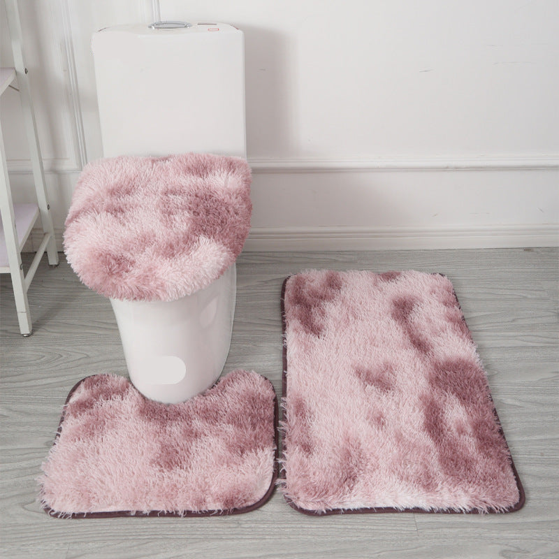 SOFTLAVO – Ensemble housse de toilette et tapis de bain style élégant