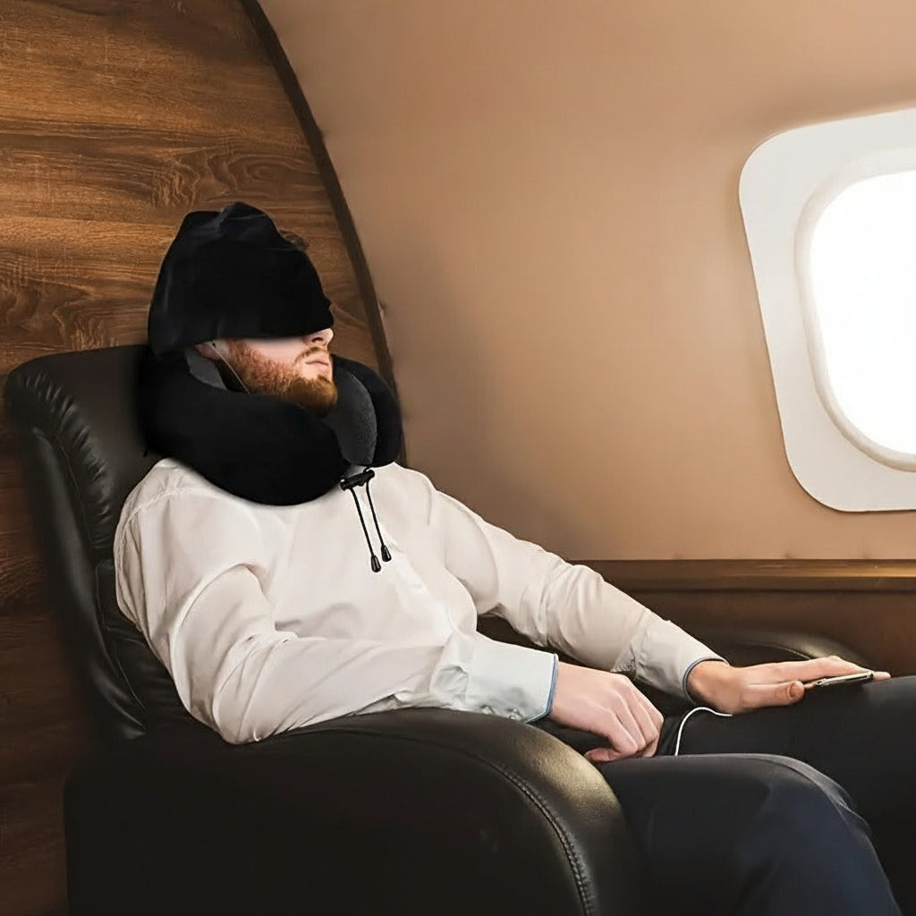 COZYCURVE – Coussin à capuche en forme de U pour un confort relaxant