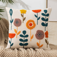 EMBROIDERLIVA – Housse de coussin brodée pour décoration cosy