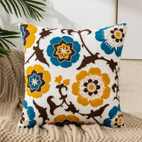 EMBROIDERLIVA – Housse de coussin brodée pour décoration cosy