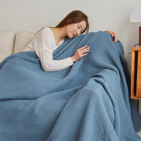BOHOFLOW – Lightweight Muslin Blanket for Sofa & Bed Use