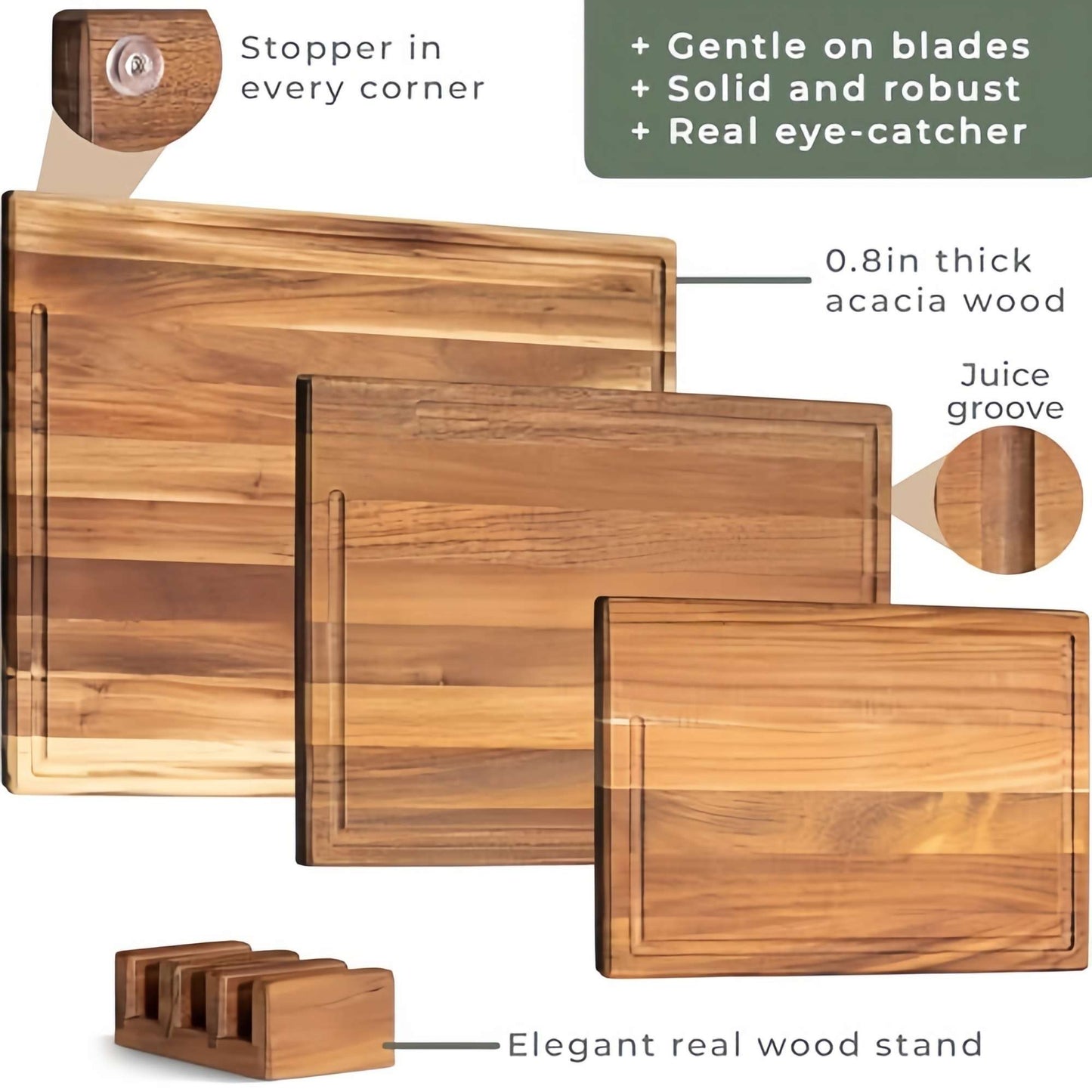 PREPSTACK – Ensemble de planches rectangulaires pour un rangement quotidien bien organisé