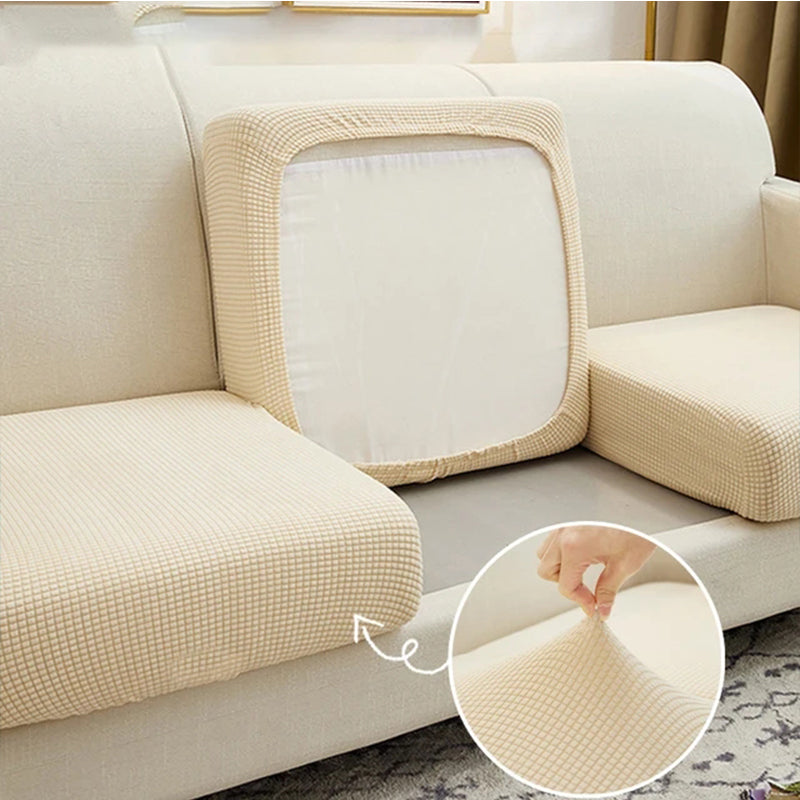 STRETCHFLOW – Thick Sofa Seat Cover Solid Color Comfort