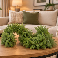 YULEDRAPE – Real-Touch Norfolk Pine Garland for Refined Christmas Styling