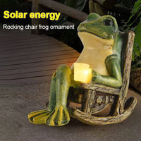 FROGLIVA – Lampe solaire grenouille pour décoration extérieure