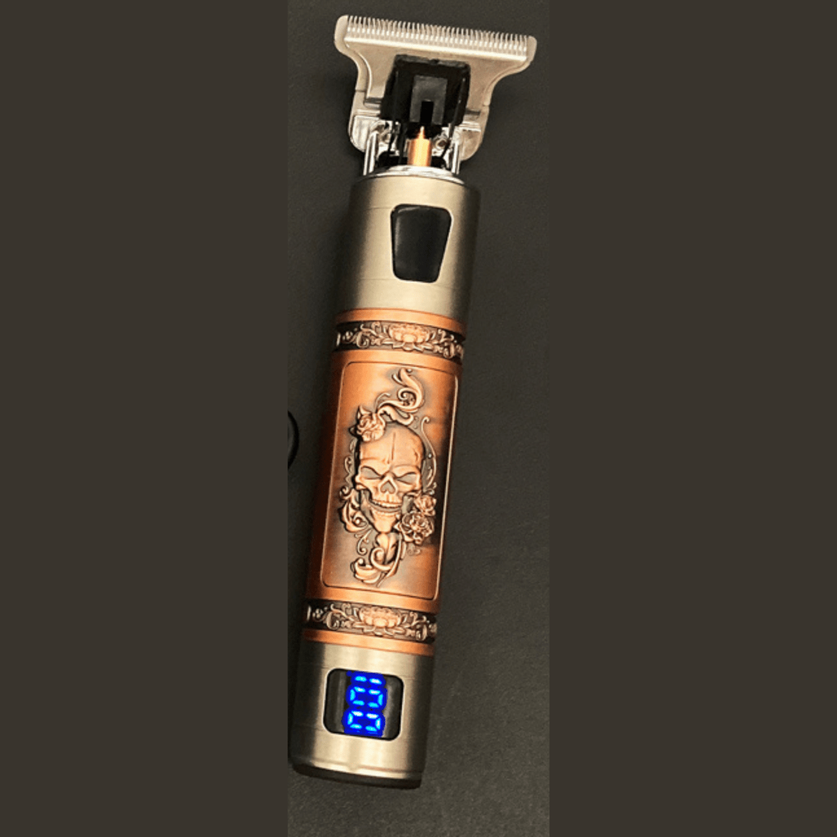 SKULLTRIM – Vintage beard trimmer with battery and precise cut for beard and hair 0