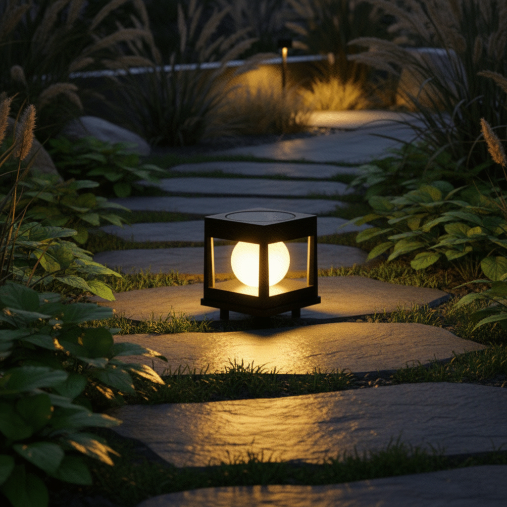 SOLARORA - Automatic Solar Post Light for Outdoor Pathways & Gardens 5