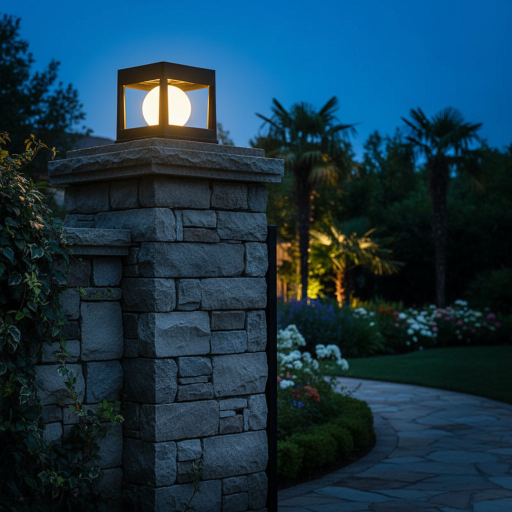 SOLARORA - Automatic Solar Post Light for Outdoor Pathways & Gardens 6
