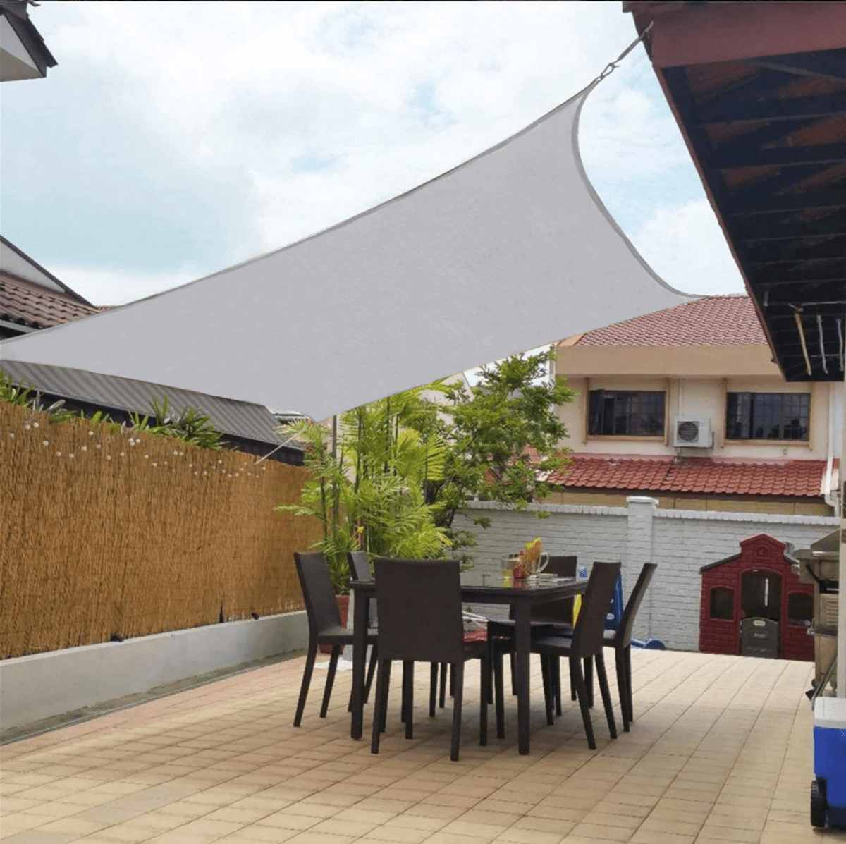 SUNSHADE PRO – Water-repellent sunshade sail with UV protection for balcony and garden 4