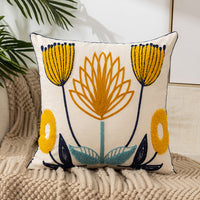 EMBROIDERLIVA – Housse de coussin brodée pour décoration cosy