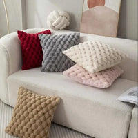 GRIDHAVEN – 3D Textured Pillowcase for Living Room Comfort