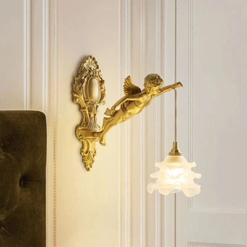 LUMICHERIX – Decorative Angel Wall Light for Timeless Home Elegance