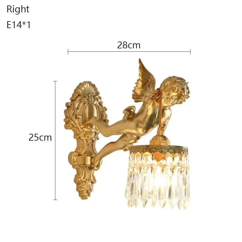 LUMICHERIX – Decorative Angel Wall Light for Timeless Home Elegance