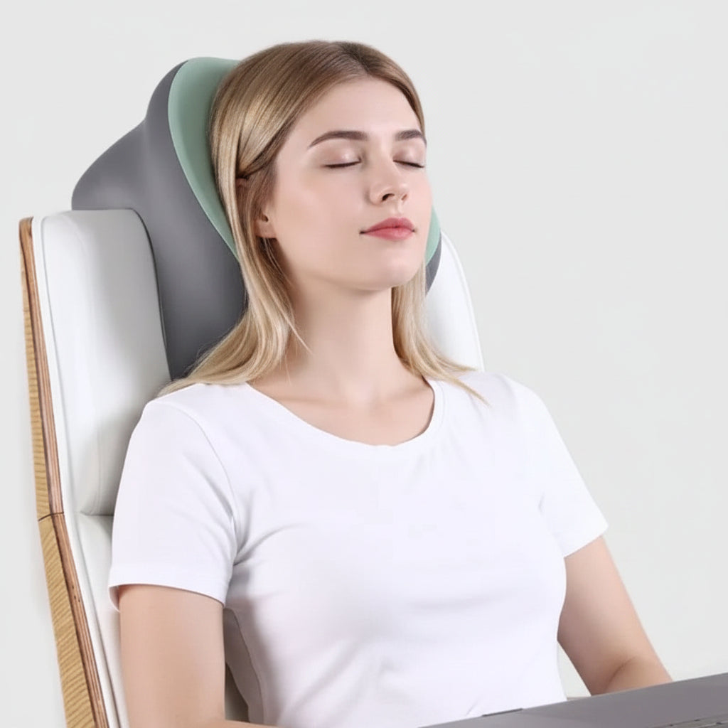 MEMOFLEX – Coussin de voyage en mousse à mémoire de forme pour un confort ergonomique du cou