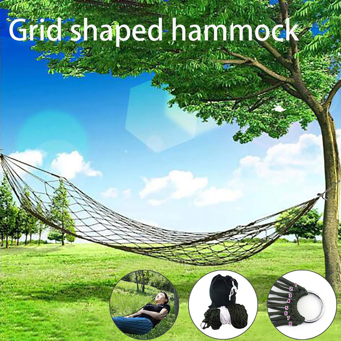 RELAXVAULT – Portable Hammock with Carry Bag for Easy Travel