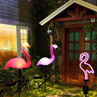 FLAMINGOLIVA – Lampe solaire flamant rose pour décoration extérieure