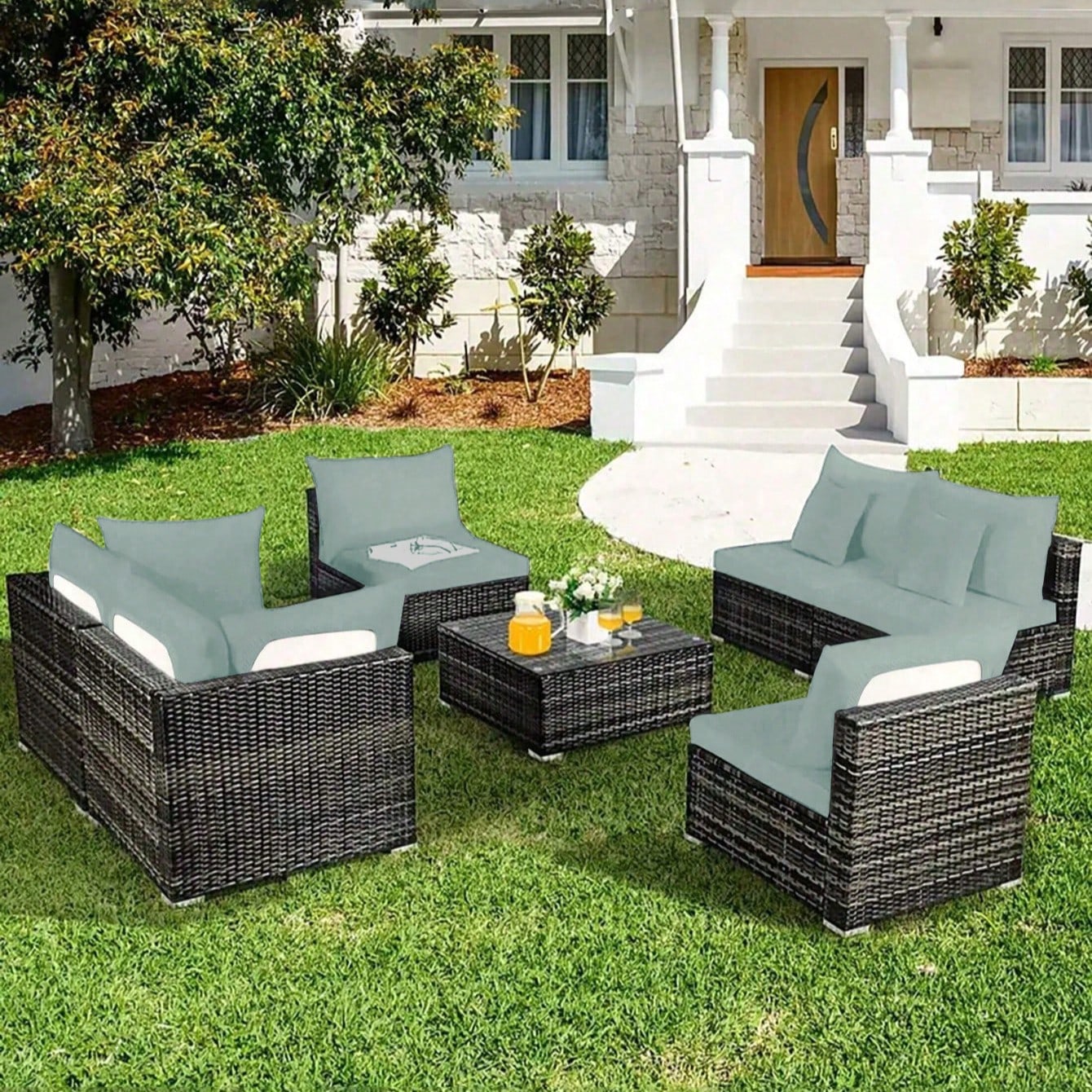 PALMFLOW – Non-Slip Cushion Covers for Patio Furniture Protection