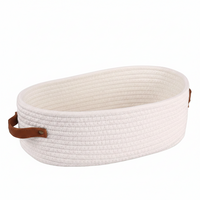 OVANEST – Panier de rangement ovale tissé pour salle de bain
