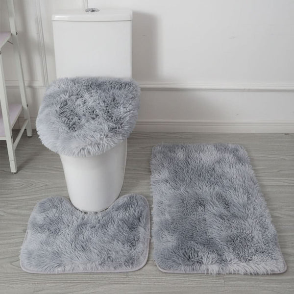 SOFTLAVO – Toilet Cover & Bath Mat Set Elegant Style