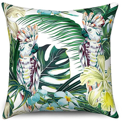 PARROTFLOW – Hawaiian Palm Leaf Cushion Cover for Sofa Styling