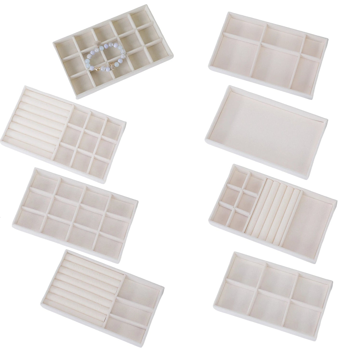 ELEGANCEVAULT – 8-Piece Jewelry Storage Collection for Women