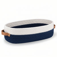OVANEST – Panier de rangement ovale tissé pour salle de bain