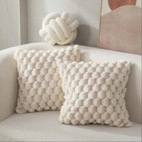 GRIDHAVEN – 3D Textured Pillowcase for Living Room Comfort