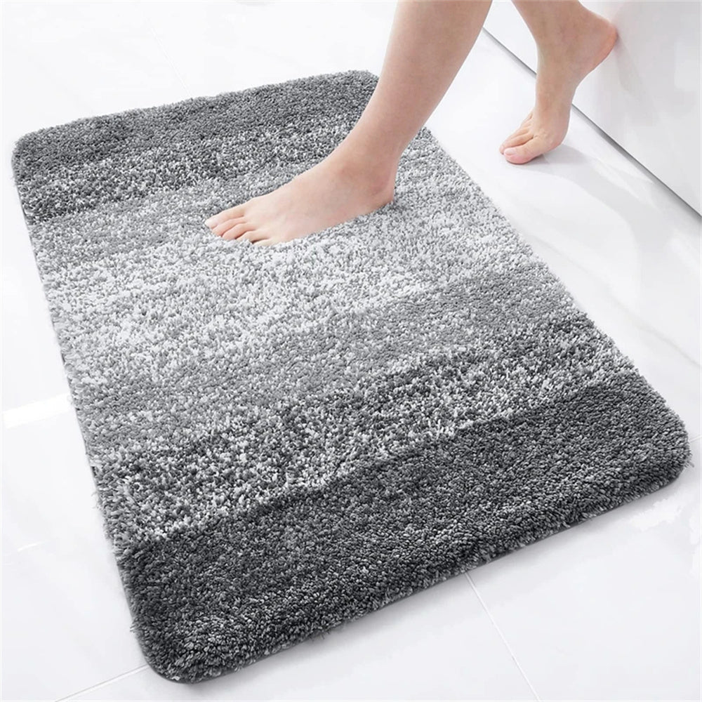 LUXCONTOUR – Tapis de toilette doux avec design antidérapant moelleux