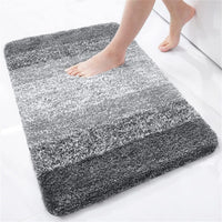 LUXCONTOUR – Tapis de toilette doux avec design antidérapant moelleux