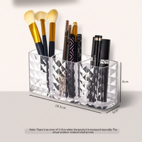 MIRROR BOX – Diamond patterned bathroom storage cabinet designed for organizing cosmetics, lipsticks, and daily essentials