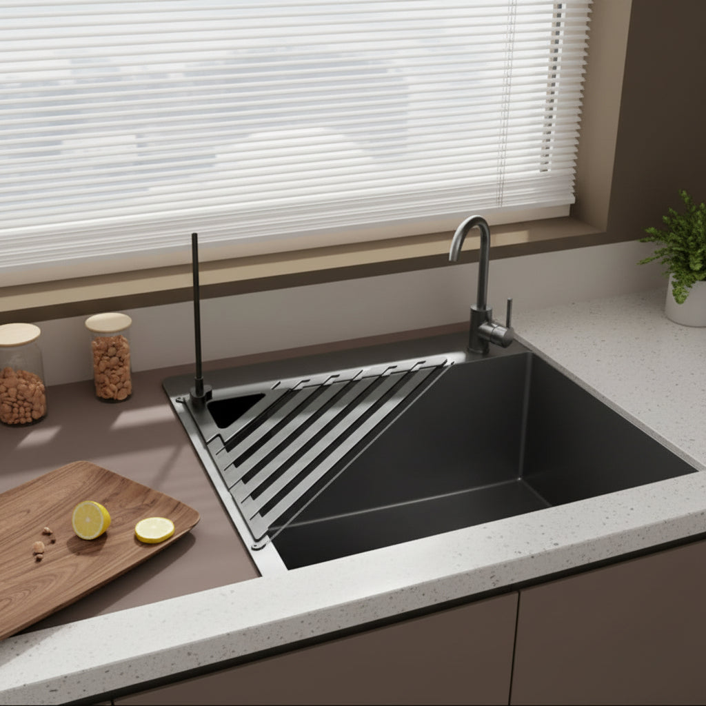 DRYFLOW – Foldable Over Sink Drain Rack