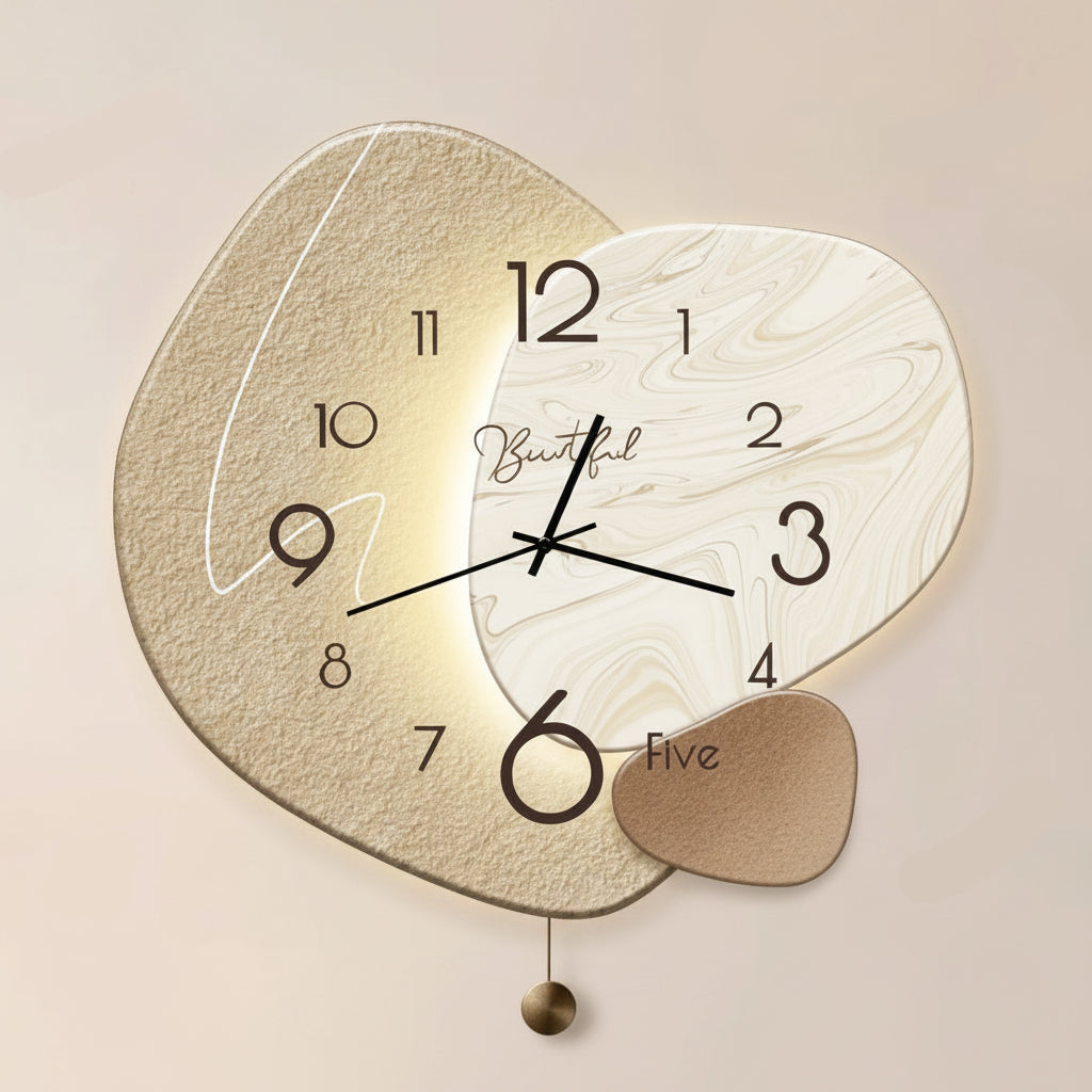 CLOCKLUXE – Minimalist Wall Clock for Living Room & Bedroom