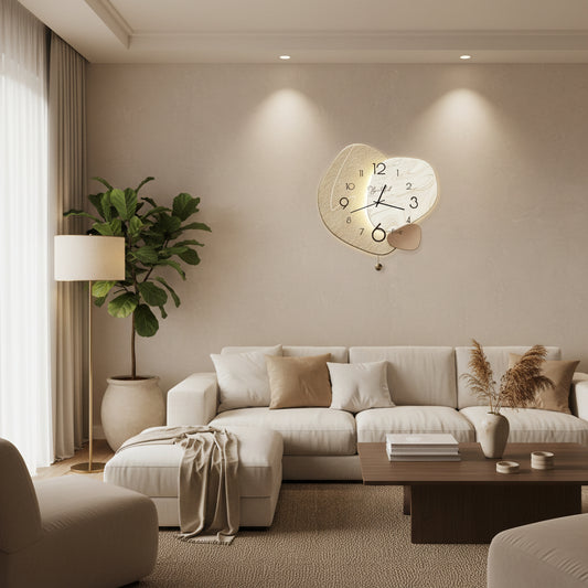 CLOCKLUXE – Minimalistisk vægur til stue og soveværelse