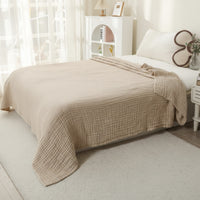 MUSLINOVA – Cotton Muslin Throw Blanket Lightweight Boho Comfort