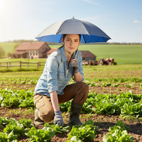 SKYSHADE - Lightweight hands-free umbrella hat designed for outdoor sun protection