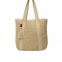 BOHOWEAVE – Woven Raffia Shoulder Tote Bag